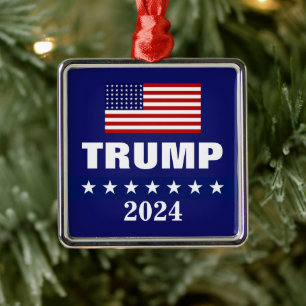 ORNAMENTO METALIZADO DE NAVIDADES DONALD TRUMP 202