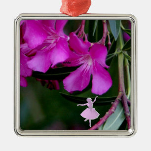 Ornamento Metalizado de Oleander Sombra Rosa