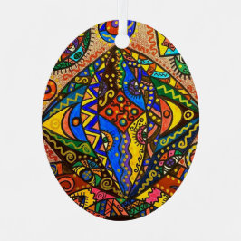 Ornamento metalizado de ovario