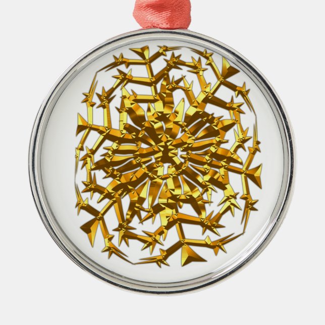 Ornamento metalizado de ovario (Frente)