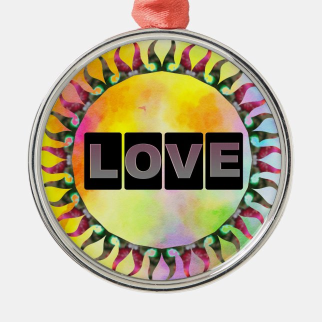 Ornamento Metalizado de ronda de amor (Frente)