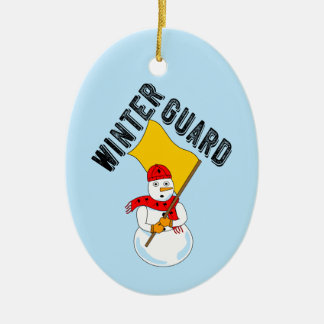 Ornamento Metalizado de Snowman Winter Guard