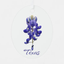 Ornamento Metalizado de Texas Bluebonnet