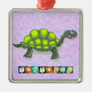 Ornamento Metalizado de tortuga