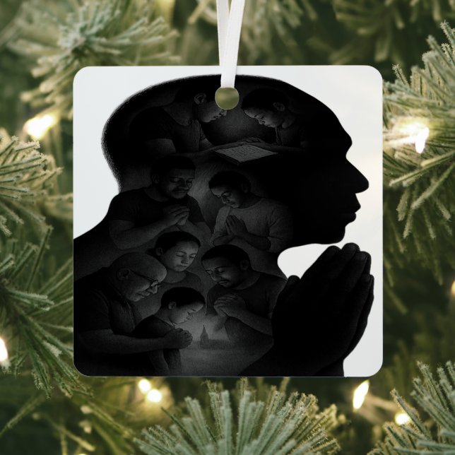 Ornamento Metalizado de viaje por la fe del abuelo (in situ)