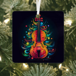 Ornamento metalizado del árbol de Navidad del viol