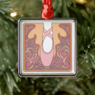Ornamento Metalizado del Ballet de Nouveau