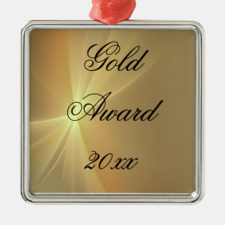 Ornamento Metalizado del premio chica Scout Gold