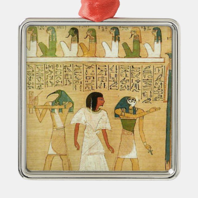 Ornamento Metalizado Egipto-Hieroglíficos (Frente)