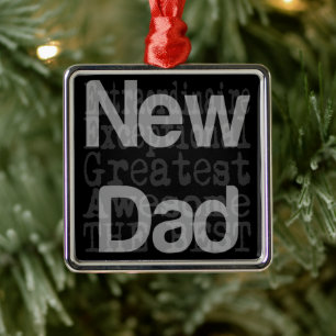 Ornamento Metalizado Extraordinario de Nuevo Papá