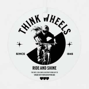 Ornamento Metalizado monocromo para ciclistas
