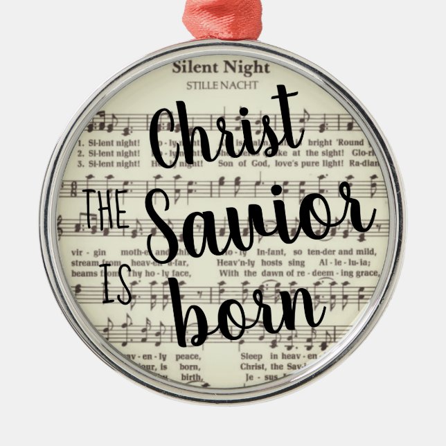 Ornamento Metalizado nocturno silencioso (Frente)