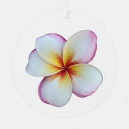 Ornamento Metalizado Plumeria Bloom
