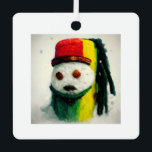 Ornamento Metalizado Rasta Snowman II<br><div class="desc">Rasta Snowman II</div>