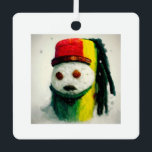 Ornamento Metalizado Rasta Snowman II<br><div class="desc">Rasta Snowman II</div>