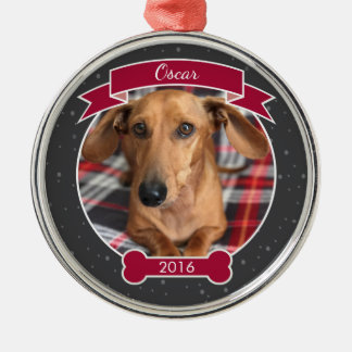 Ornamento metalizado redondo