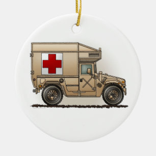 Ornamento militar de la ambulancia de Hummer