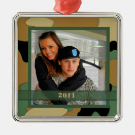 Ornamento militar del recuerdo de la foto