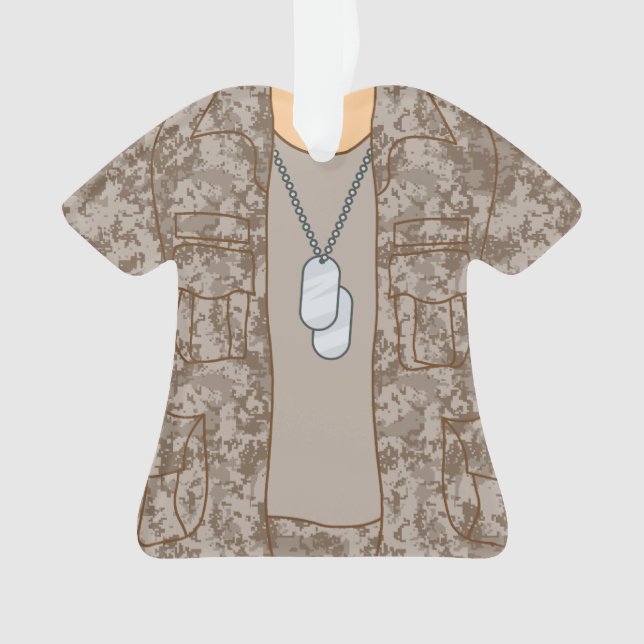 Ornamento militar personalizado del soldado del (Anverso)