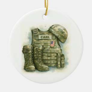 Ornamento militar uniforme, ejército, botes y Gorr