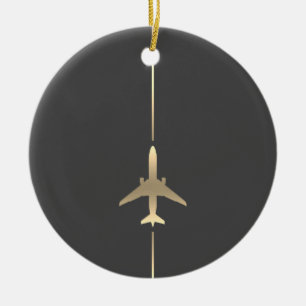 Ornamento minimalista de aviación