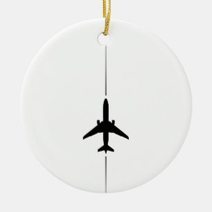 Ornamento minimalista de aviación