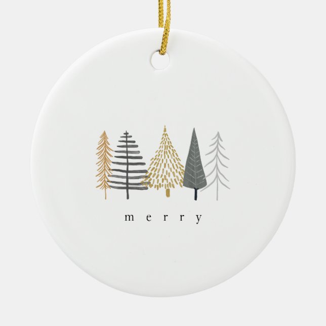 ornamento minimalista moderno de navidad (Frente)