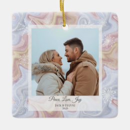 Ornamento moderno de vacaciones en Boho Square