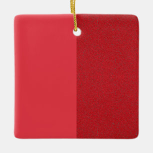 Ornamento moderno rojo dividido con textura - Pers