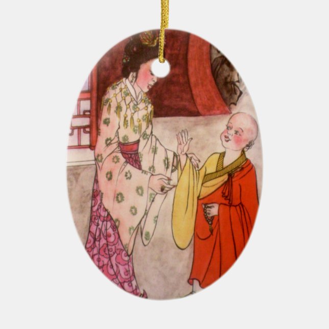 Ornamento monje budista pequeño (Frente)