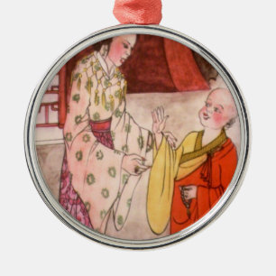Ornamento monje budista pequeño