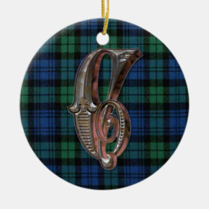 Ornamento Monograma Campbell Plaid