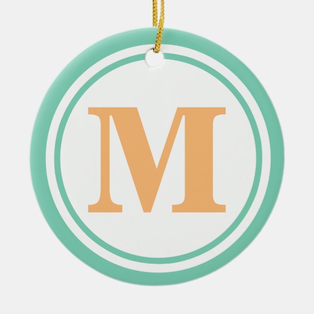 Ornamento monograma personalizado (Frente)