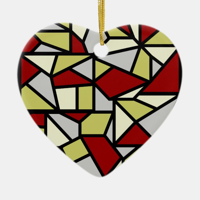 Ornamento mosaico, personalizable (Frente)