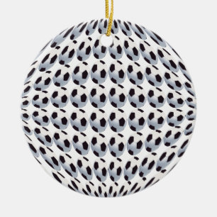 Ornamento mundial de cerámica de la pelota de fútb