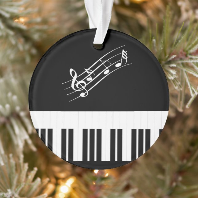 Ornamento musical de piano (Árbol)