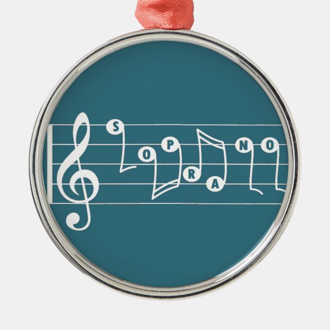 Ornamento musical de Soprano Singer (Frente)
