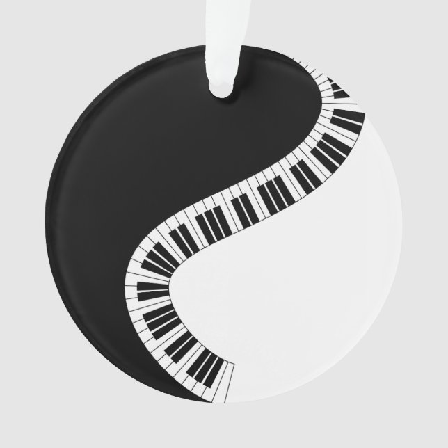 Ornamento musical del teclado piano (Anverso)