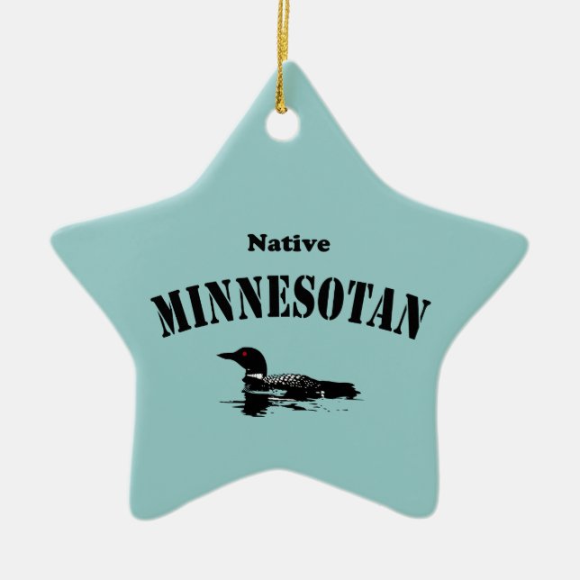 Ornamento nativo de Minnesotan (Frente)