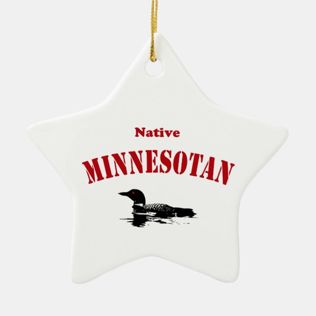 Ornamento nativo de Minnesotan (Frente)