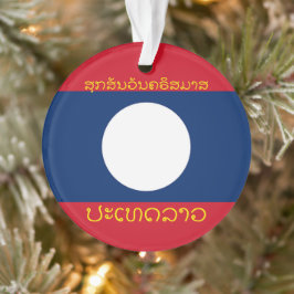 Ornamento navideño acrílico de vacaciones en Laos