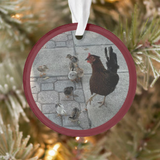 Ornamento navideño acrílico "Yo y todas las chicas