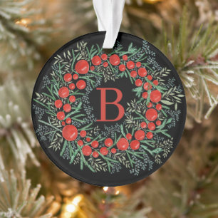 Ornamento navideño acuarela