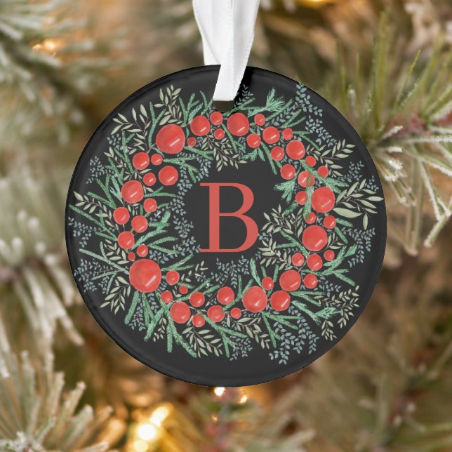Ornamento navideño acuarela (Árbol)