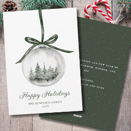 Ornamento navideño acuático Feliz Navidad