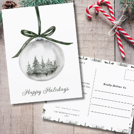 Ornamento navideño acuático Feliz Navidad