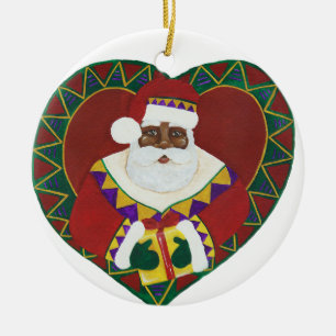 Ornamento navideño afroamericano