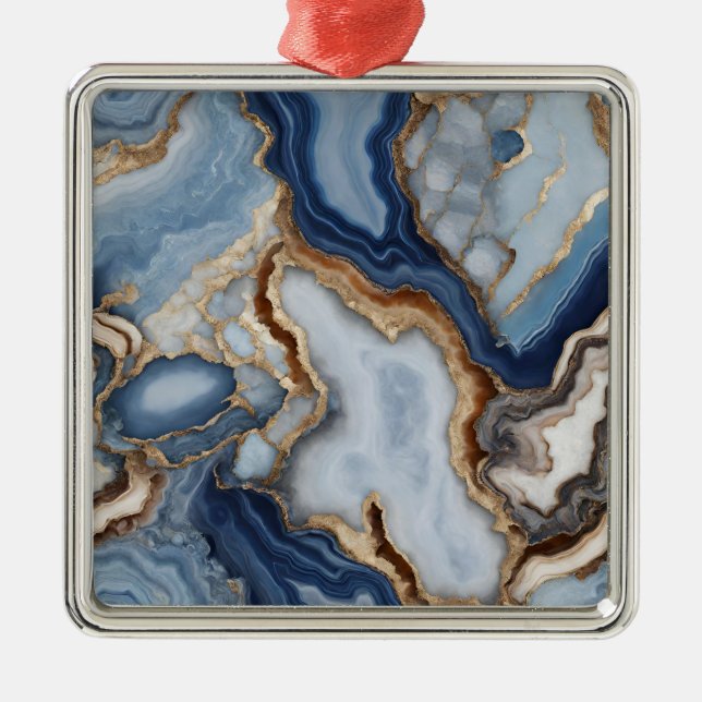 Ornamento navideño Agate Marble (Frente)