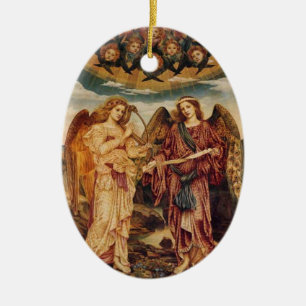 Ornamento navideño Ángel Pre-Raphaelite