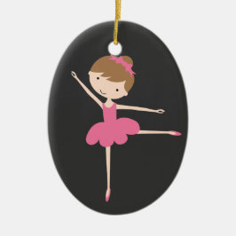 Ornamento navideño Ballerina personalizado